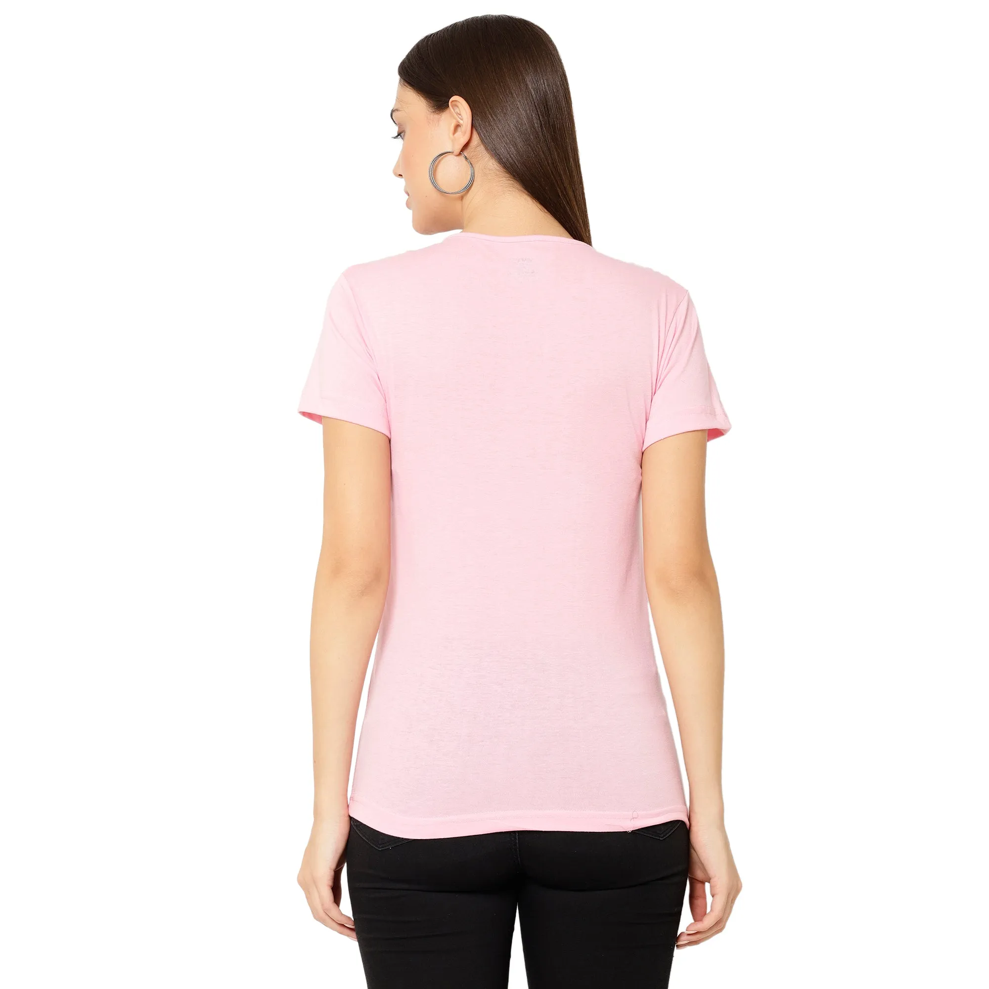 Vimal Jonney Pink Color T-shirt For Women