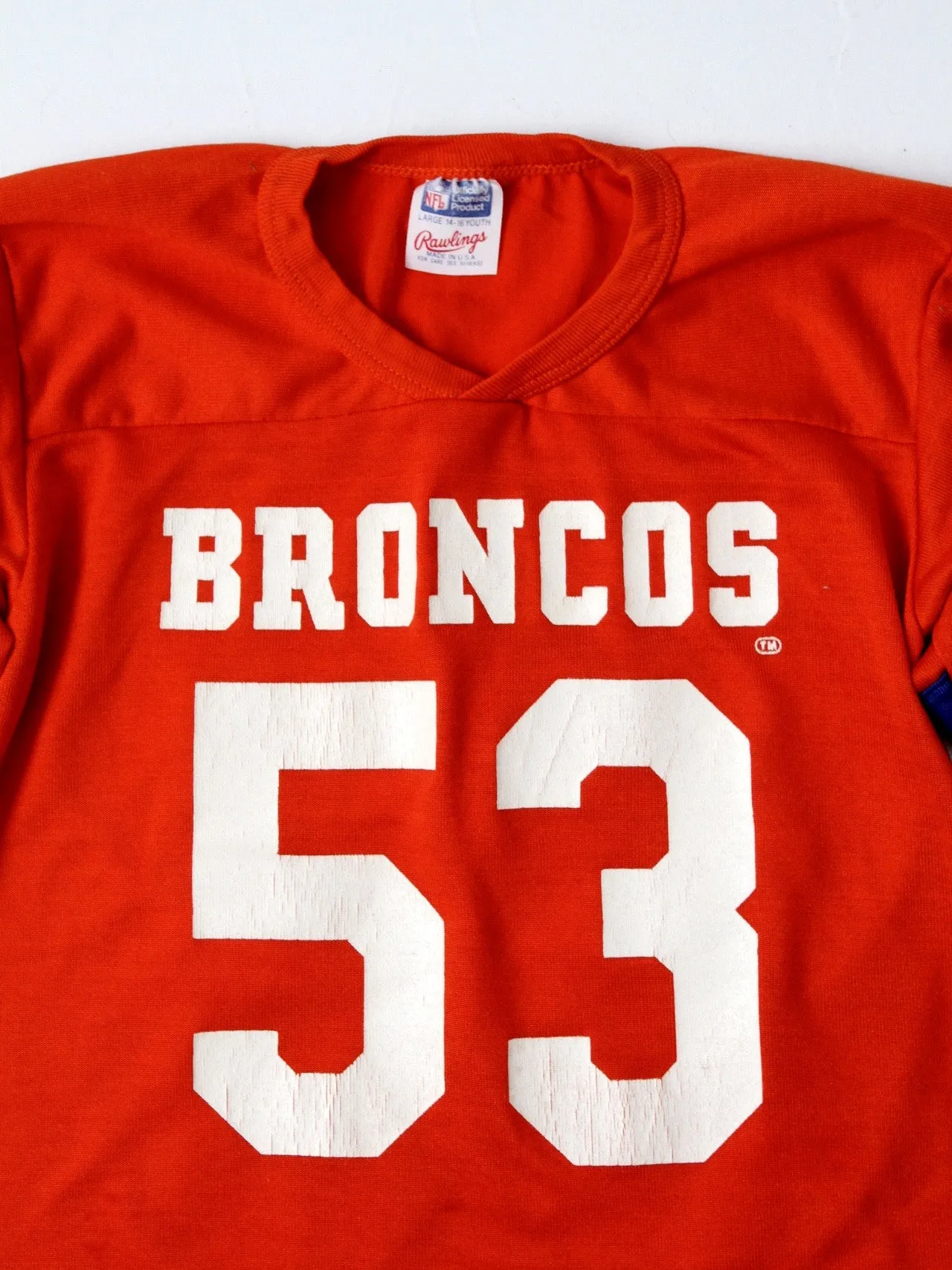 vintage Broncos football Rawlings youth jersey