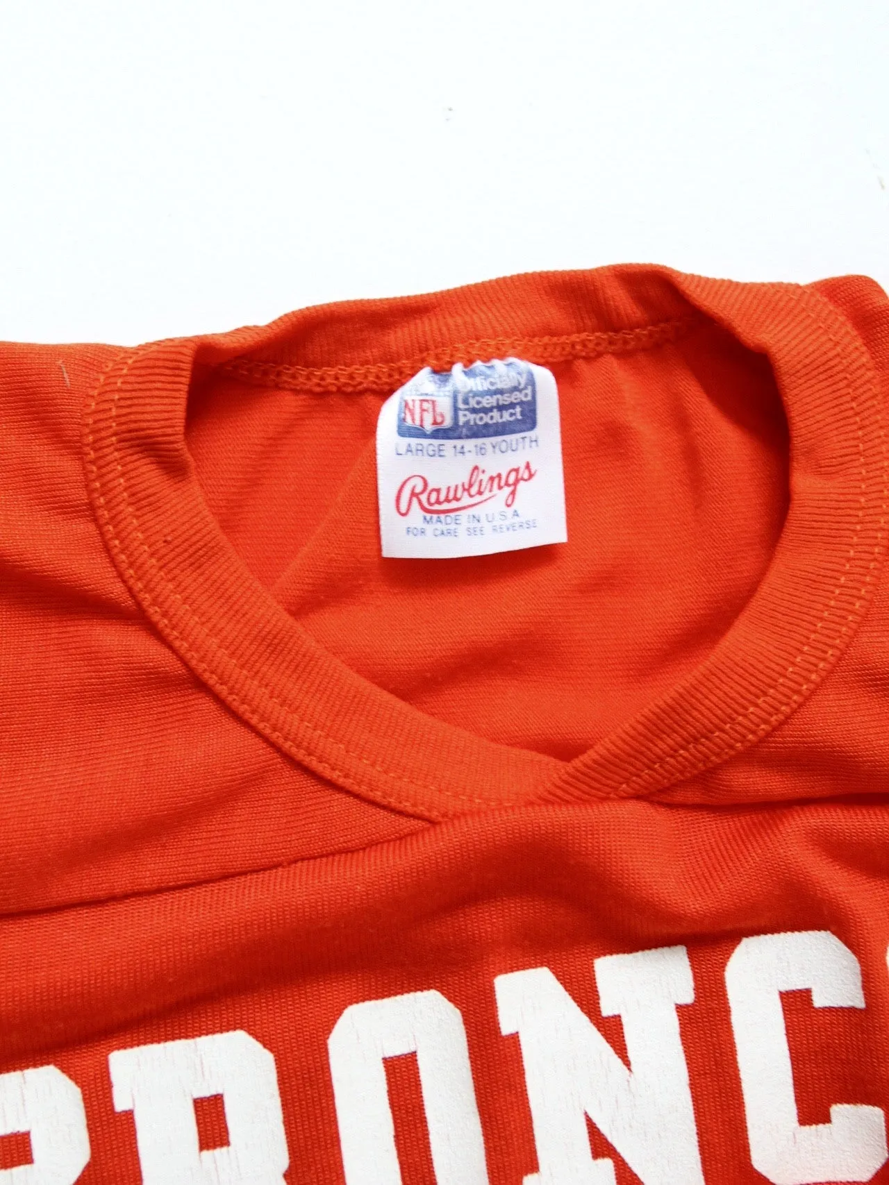 vintage Broncos football Rawlings youth jersey