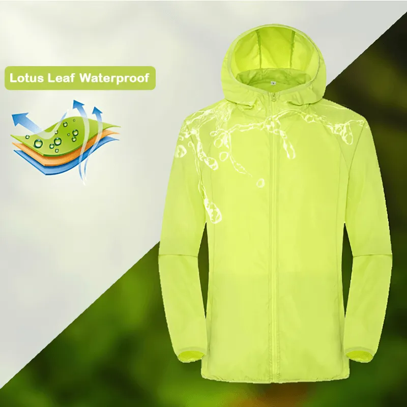 Waterproof Hooded Jacket With Pockets for Women and Men - SF0377