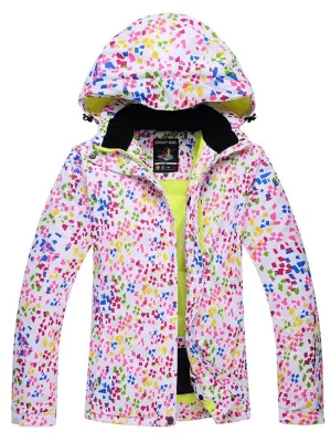 Windproof Zipper Multicolor Skiing Jacket for Women / Sports Clothing - SF0615