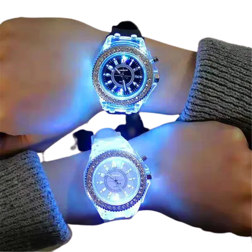 Women LED Flash Luminous Wrist Watches