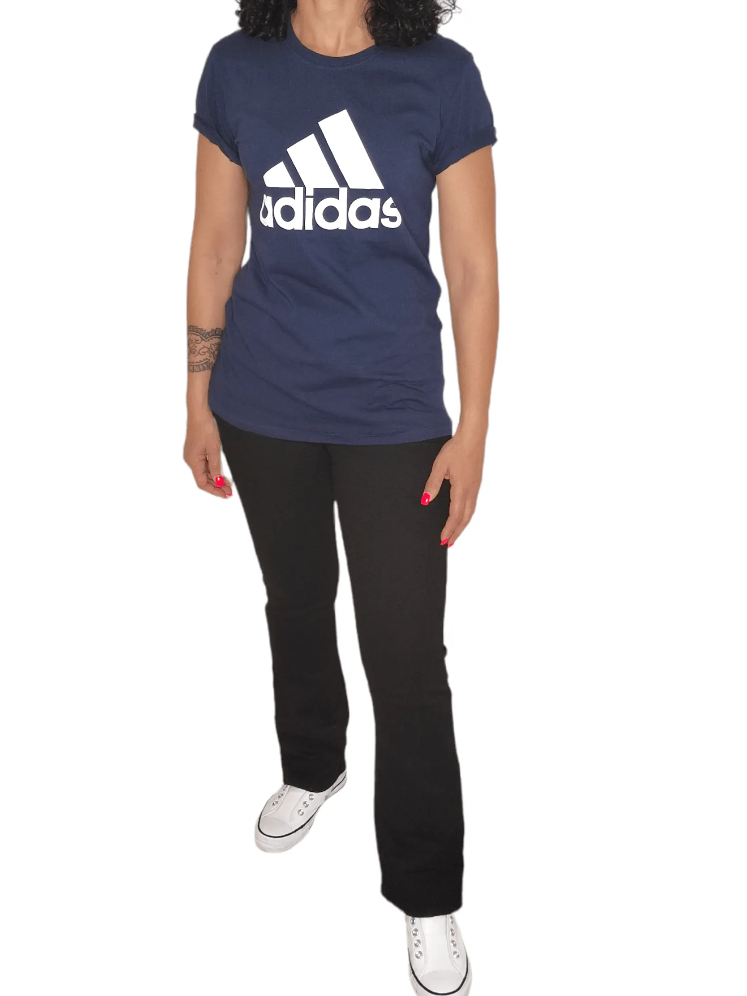 Women Tshirt - Big logo - Dark Blue