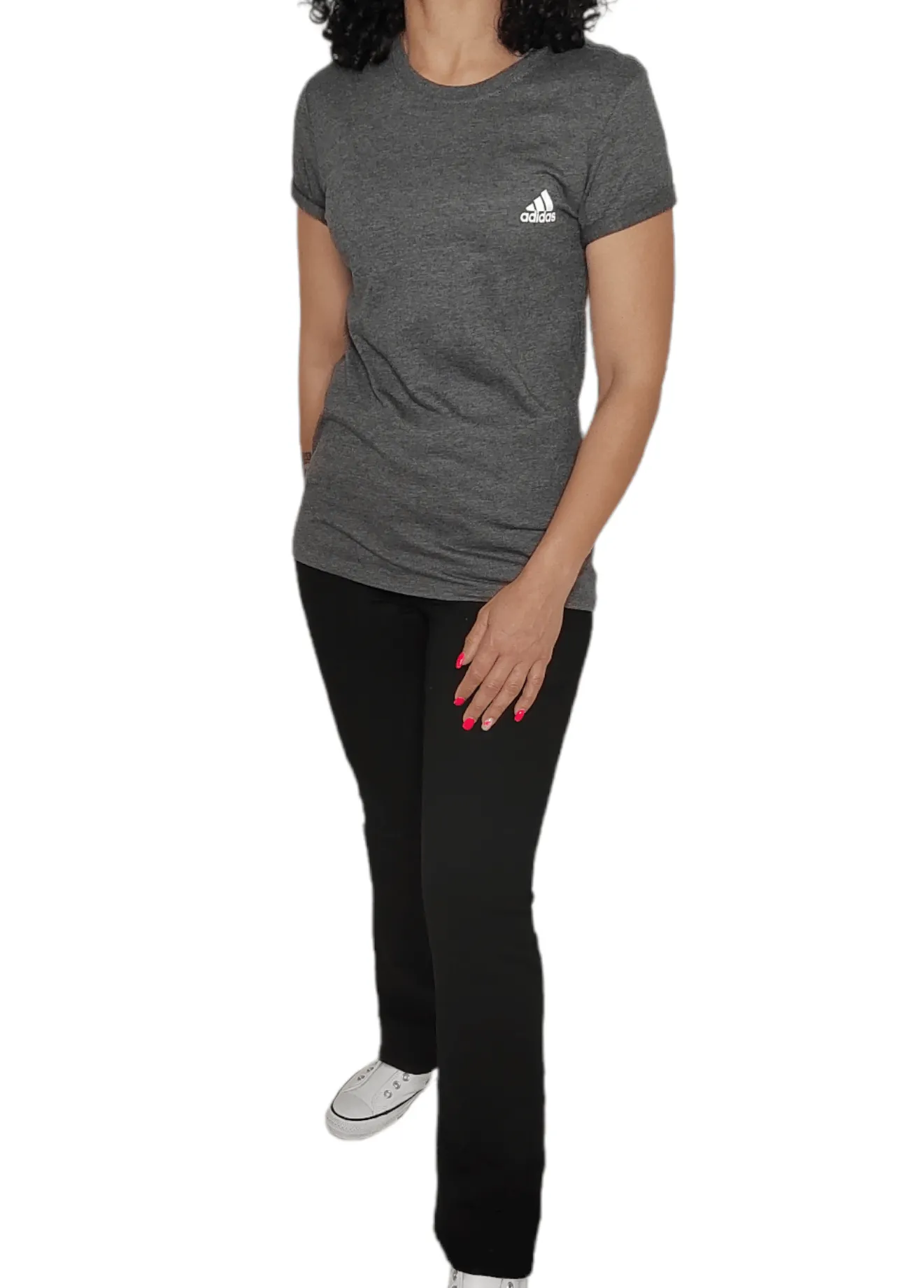 Women Tshirt - small logo (side) - Dark Grey